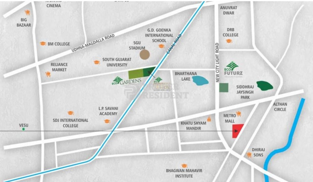 Eco Grandeur Althan Surat 3 BHK, Total Units, Size, Current Progress