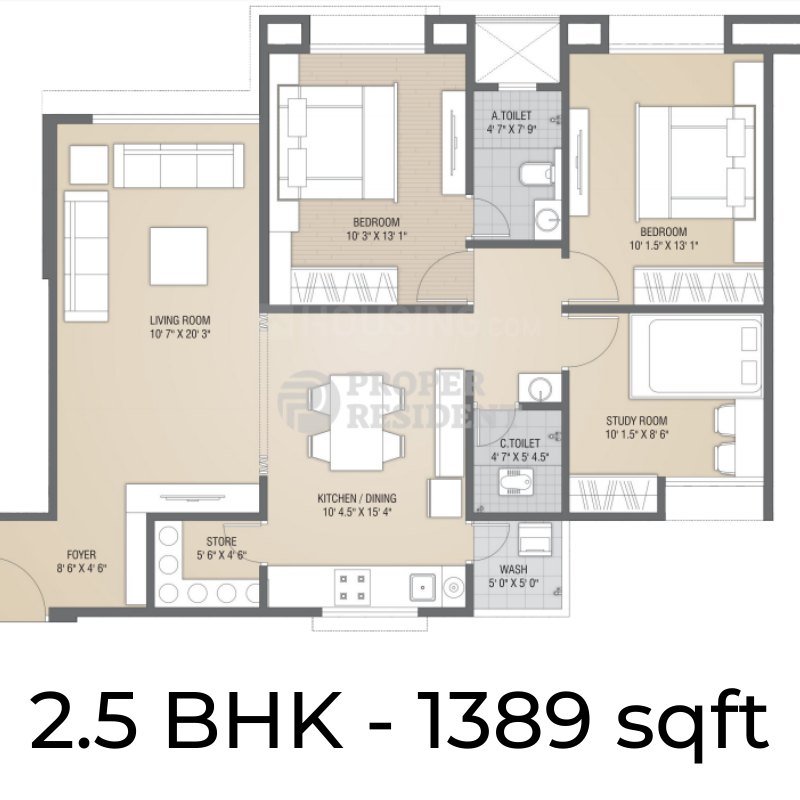 2.5 BHK